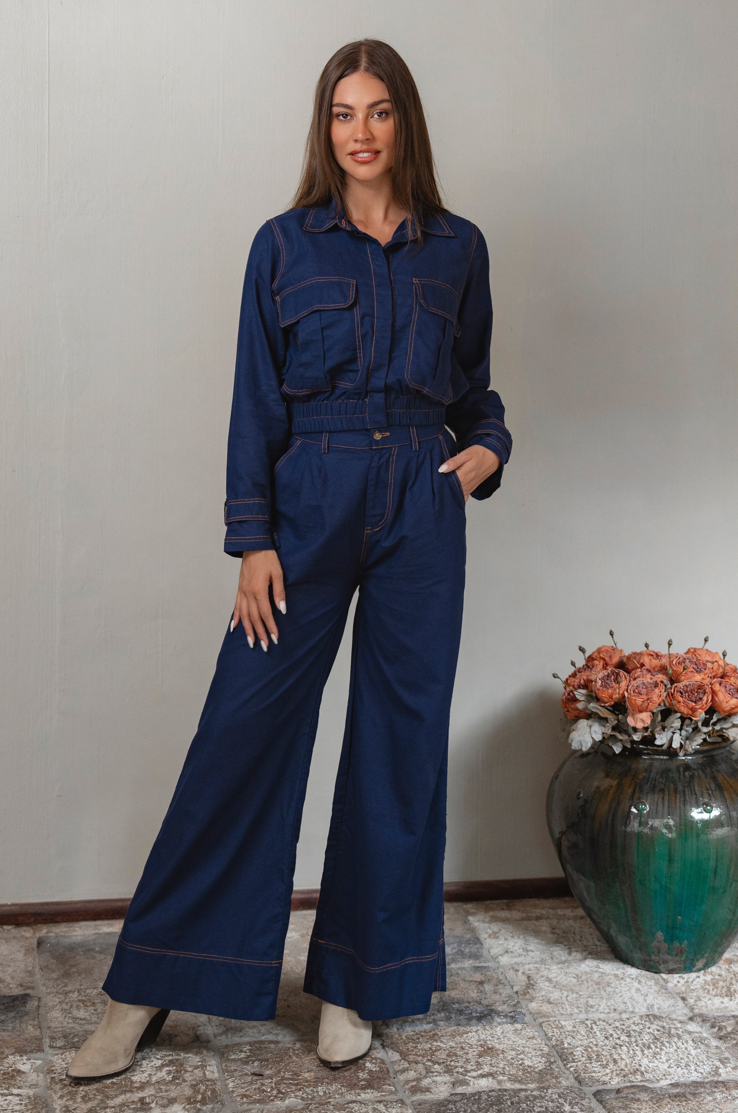 Orion Wide Leg Linen Pants