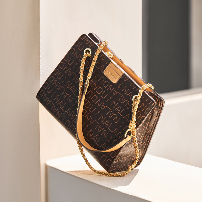 Corporate Large Capacity Monogram Shoulder Bag