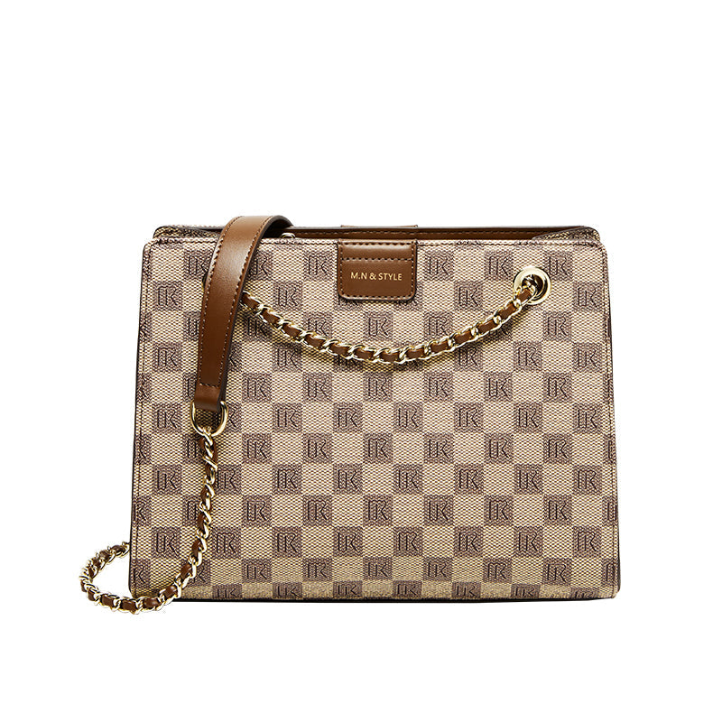 Corporate Large Capacity Monogram Shoulder Bag